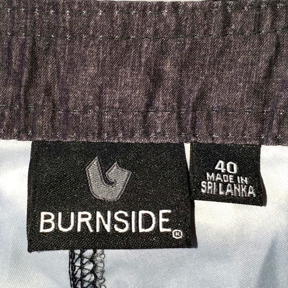 BURNSIDE Heathered Board Shorts Graphic Pr… - Picture 4 of 16